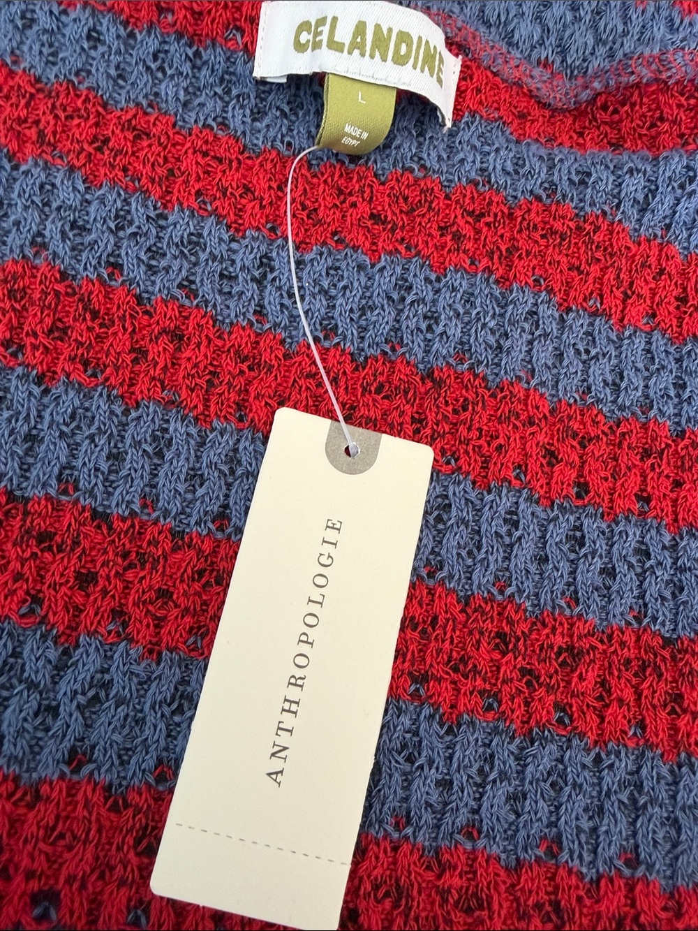 Celandine Striped Knit Sweater in Red & Blue 
Summer, boho, vacay, classy